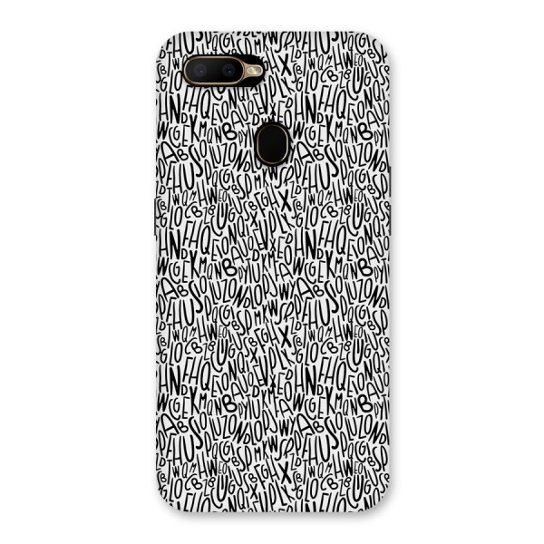 Alphabet Seamless Abstract Back Case for Oppo A5s