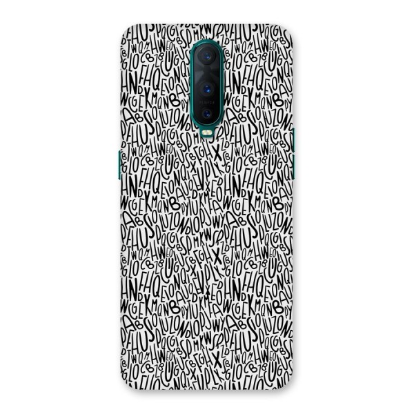 Alphabet Seamless Abstract Back Case for Oppo R17 Pro