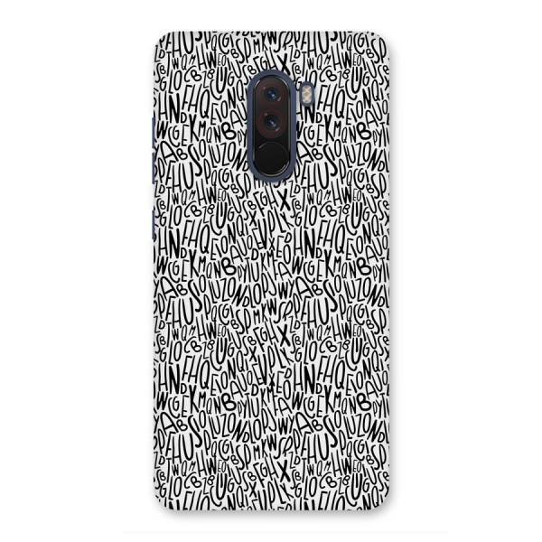 Alphabet Seamless Abstract Back Case for Poco F1