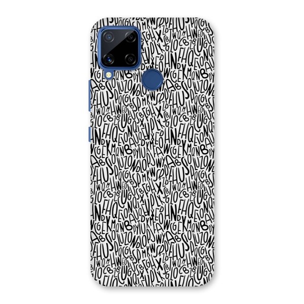 Alphabet Seamless Abstract Back Case for Realme C12