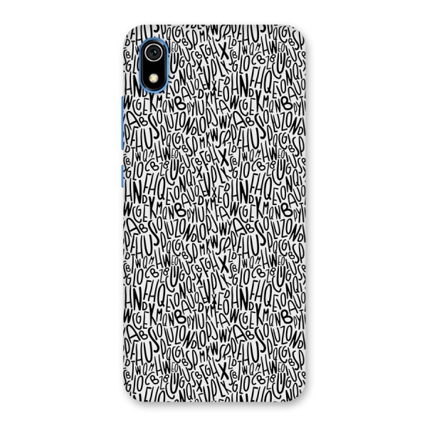 Alphabet Seamless Abstract Back Case for Redmi 7A