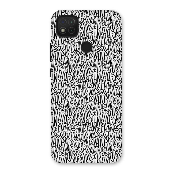 Alphabet Seamless Abstract Back Case for Redmi 9C