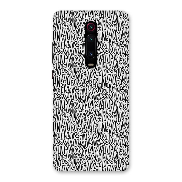 Alphabet Seamless Abstract Back Case for Redmi K20 Pro