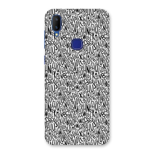 Alphabet Seamless Abstract Back Case for Vivo V11