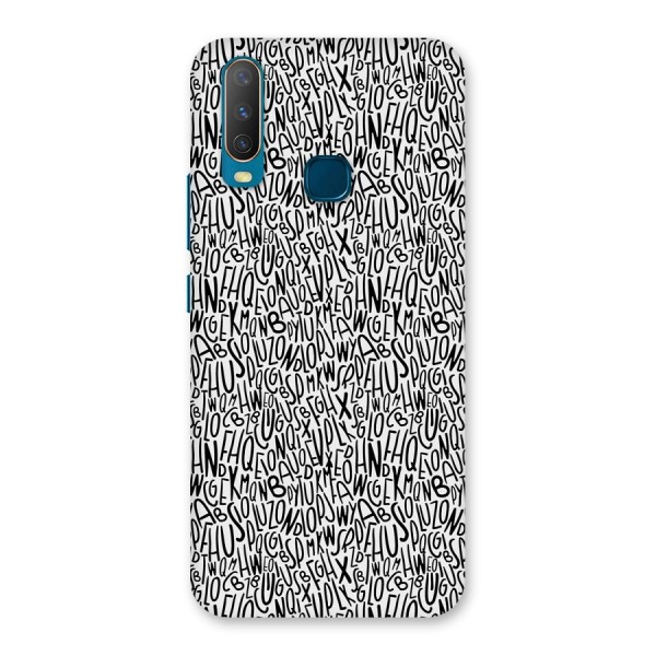 Alphabet Seamless Abstract Back Case for Vivo Y12