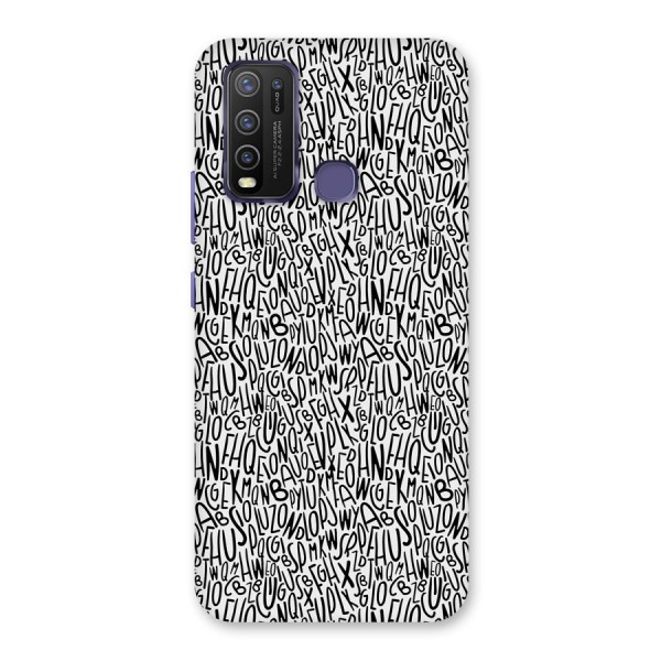 Alphabet Seamless Abstract Back Case for Vivo Y30