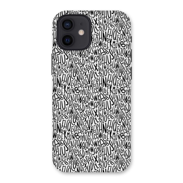 Alphabet Seamless Abstract Back Case for iPhone 12