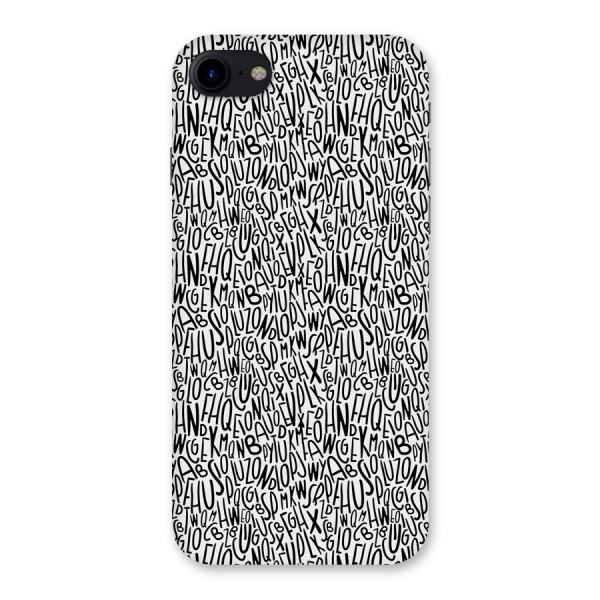 Alphabet Seamless Abstract Back Case for iPhone SE 2020