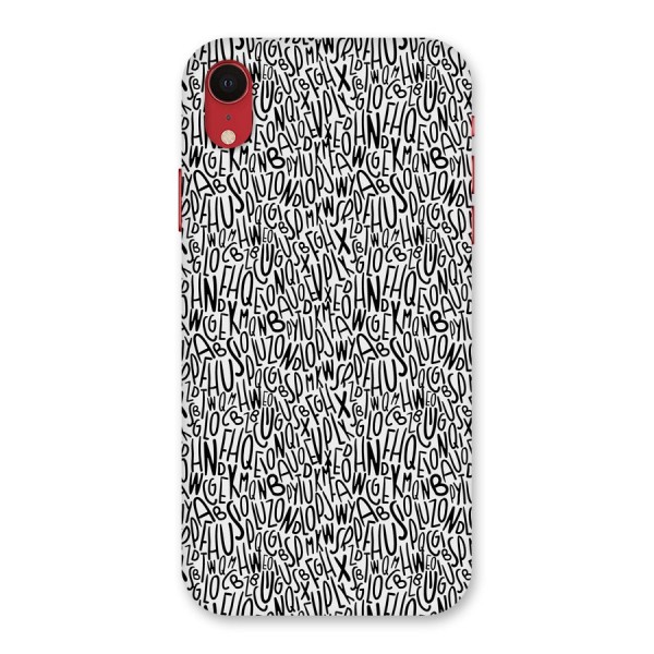 Alphabet Seamless Abstract Back Case for iPhone XR