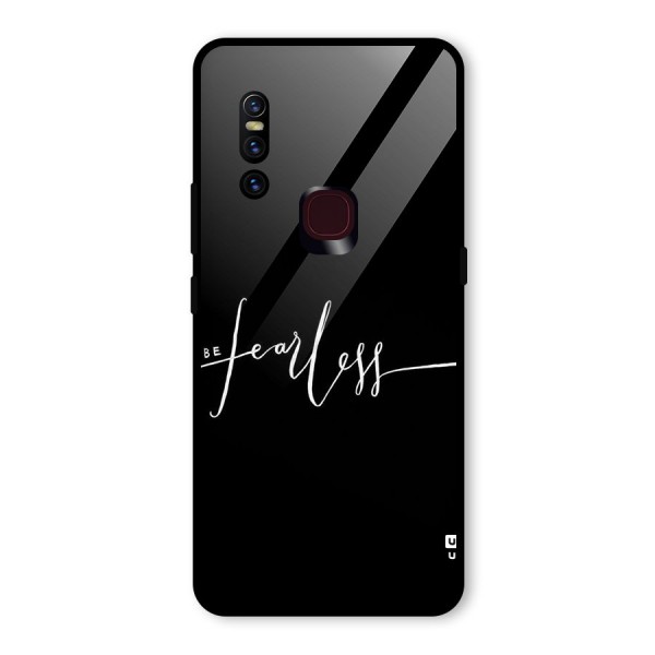 Always Be Fearless Glass Back Case for Vivo V15