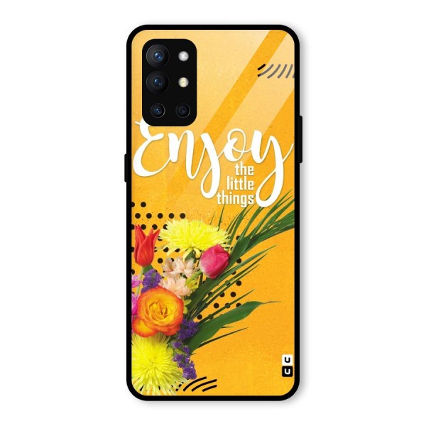 Always Enjoy Little Things Glass Back Case for OnePlus 9R