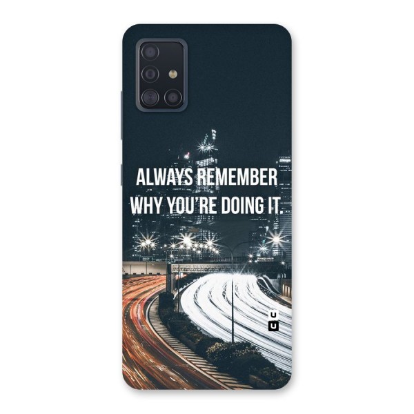 Always Remember Back Case for Galaxy A51