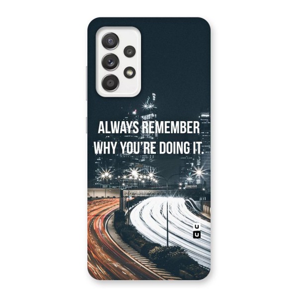 Always Remember Back Case for Galaxy A52