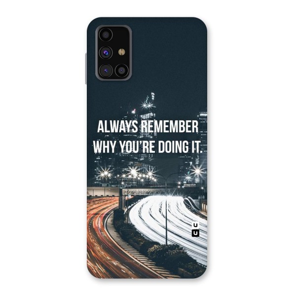 Always Remember Back Case for Galaxy M31s