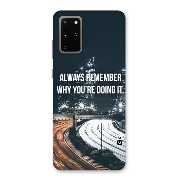 Always Remember Back Case for Galaxy S20 Plus