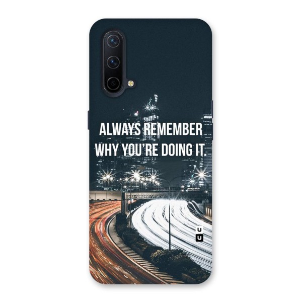 Always Remember Back Case for OnePlus Nord CE 5G