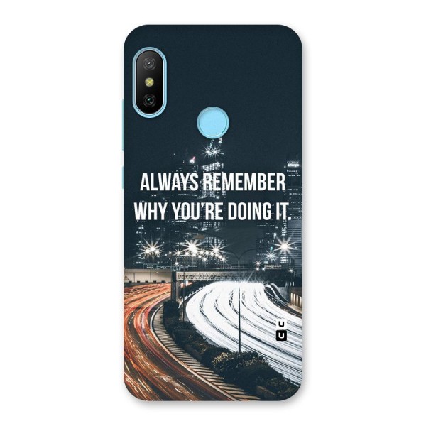 Always Remember Back Case for Redmi 6 Pro