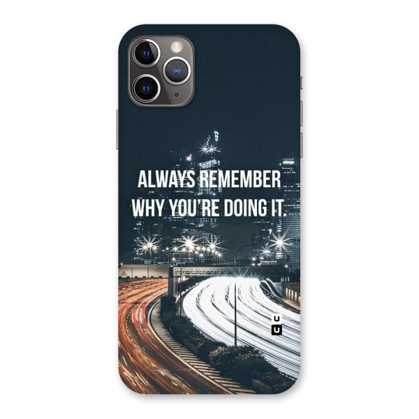 Always Remember Back Case for iPhone 11 Pro Max