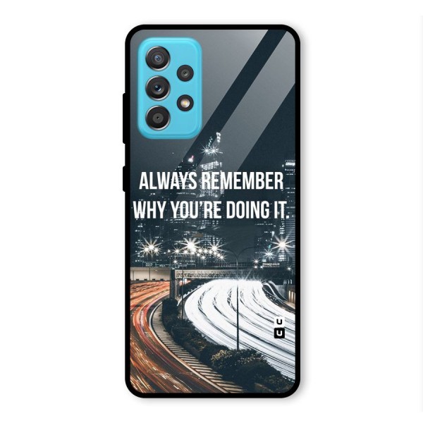 Always Remember Glass Back Case for Galaxy A52s 5G