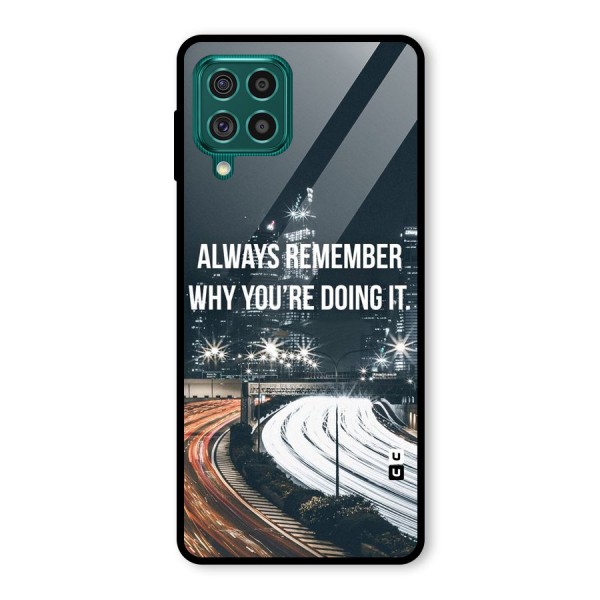 Always Remember Glass Back Case for Galaxy F62