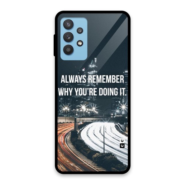 Always Remember Glass Back Case for Galaxy M32 5G