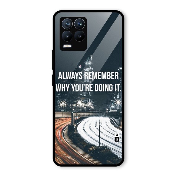 Always Remember Glass Back Case for Realme 8 Pro