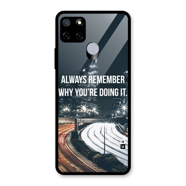 Always Remember Glass Back Case for Realme C15