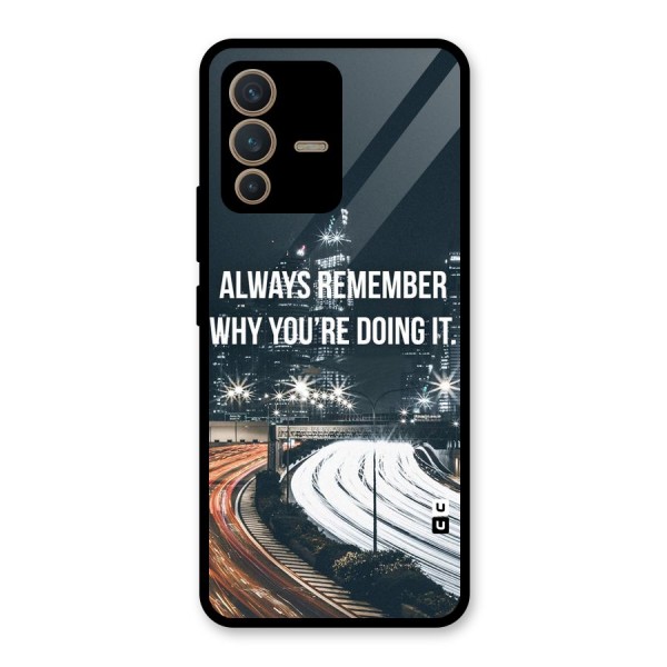 Always Remember Glass Back Case for Vivo V23 5G