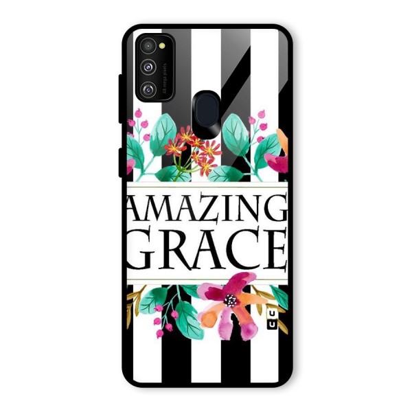 Amazing Grace Glass Back Case for Galaxy M21