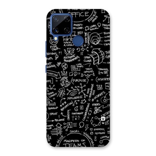 Anatomy Pattern Back Case for Realme C12