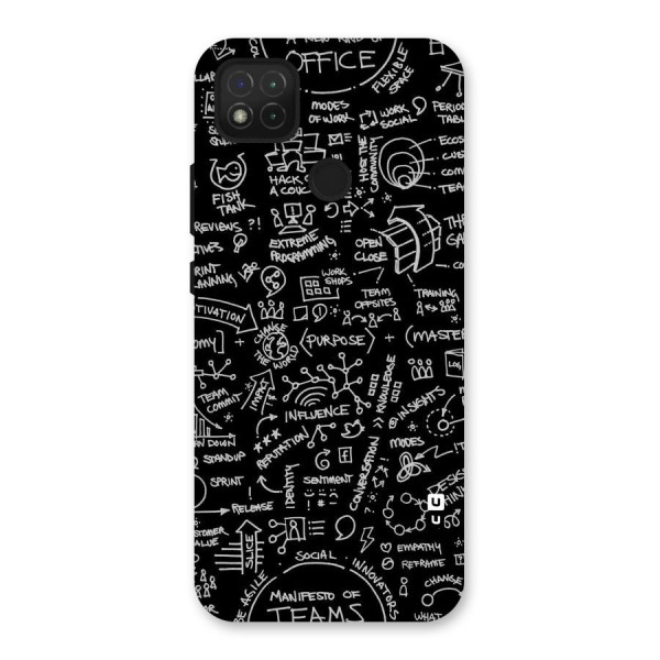 Anatomy Pattern Back Case for Redmi 9C