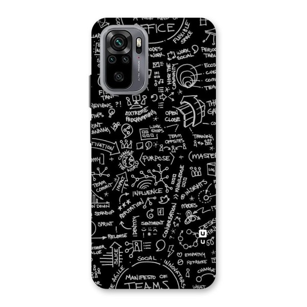 Anatomy Pattern Back Case for Redmi Note 10