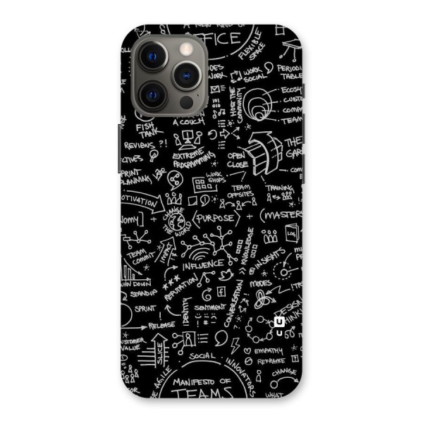 Anatomy Pattern Back Case for iPhone 12 Pro Max