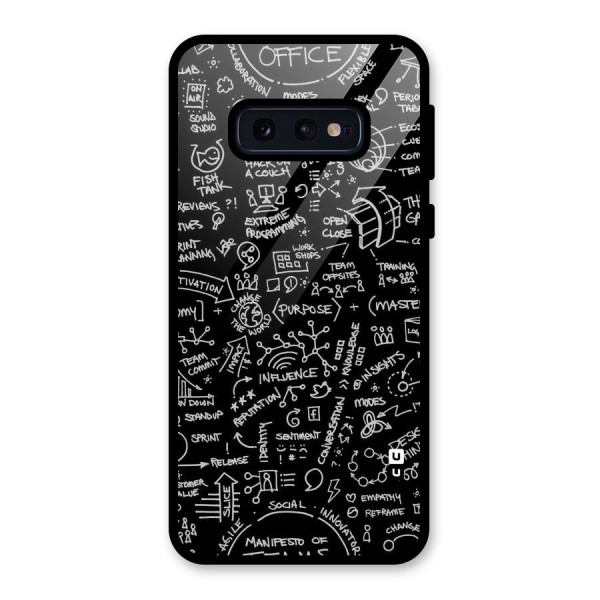 Anatomy Pattern Glass Back Case for Galaxy S10e