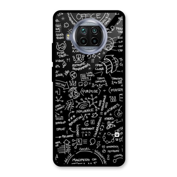 Anatomy Pattern Glass Back Case for Mi 10i