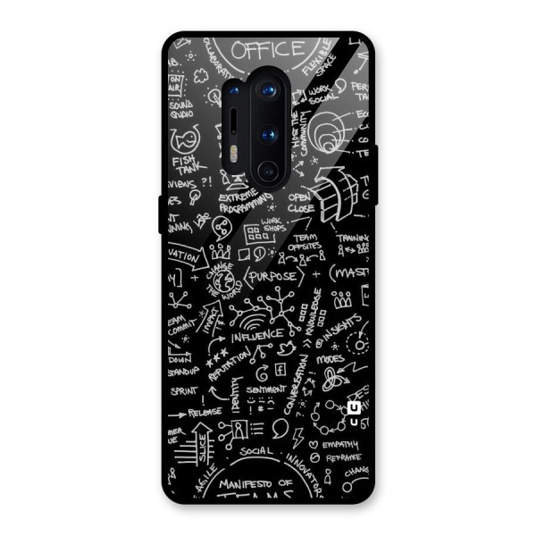 Anatomy Pattern Glass Back Case for OnePlus 8 Pro