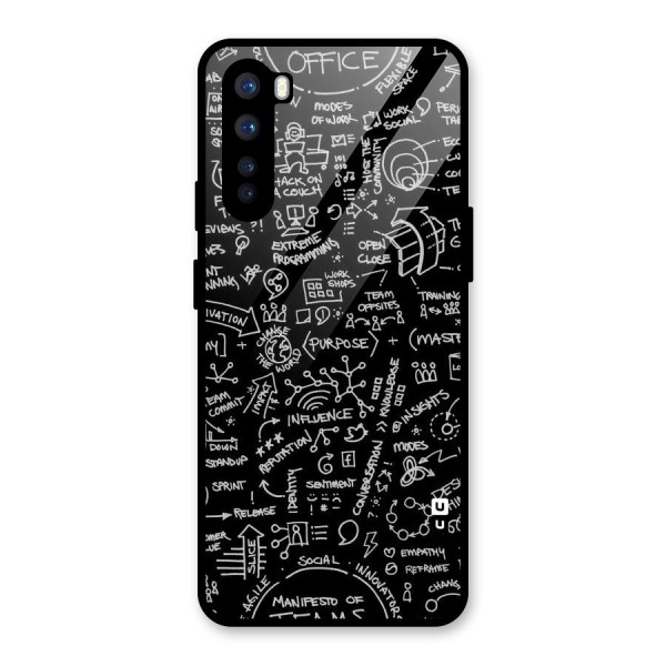 Anatomy Pattern Glass Back Case for OnePlus Nord