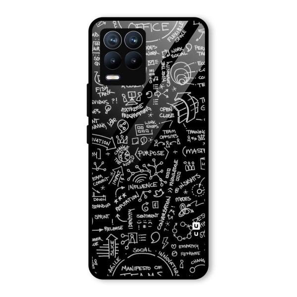 Anatomy Pattern Glass Back Case for Realme 8 Pro