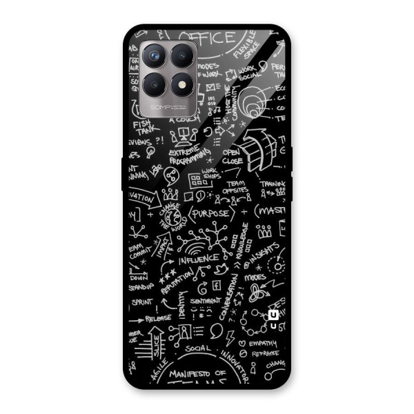 Anatomy Pattern Glass Back Case for Realme 8i