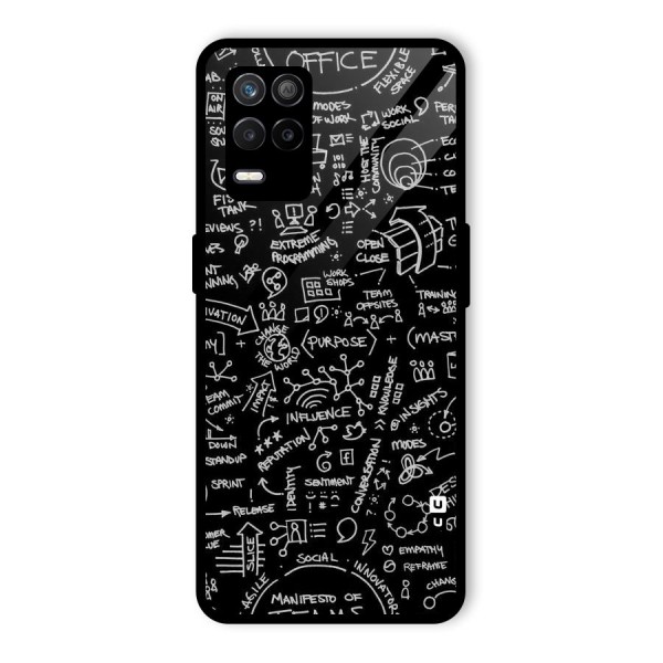 Anatomy Pattern Glass Back Case for Realme 9 5G