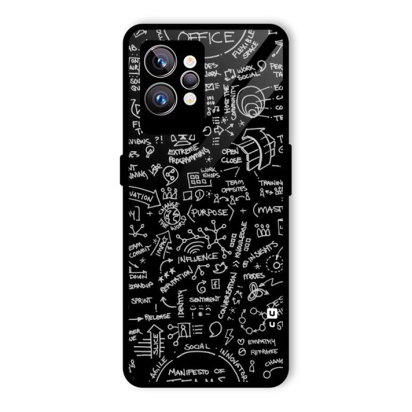 Anatomy Pattern Glass Back Case for Realme GT2 Pro