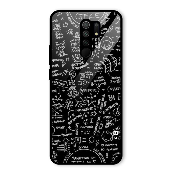 Anatomy Pattern Glass Back Case for Redmi 9 Prime