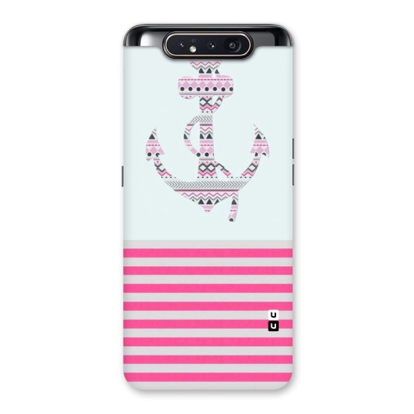 Anchor Design Stripes Back Case for Galaxy A80