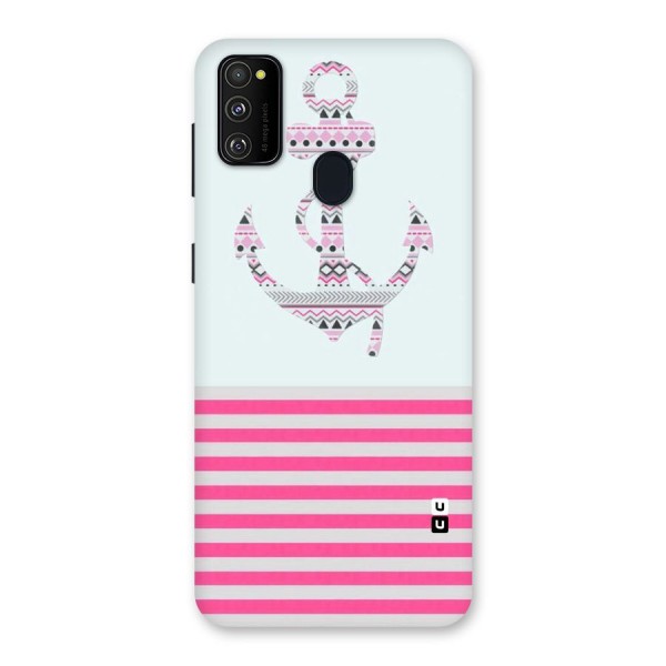 Anchor Design Stripes Back Case for Galaxy M21