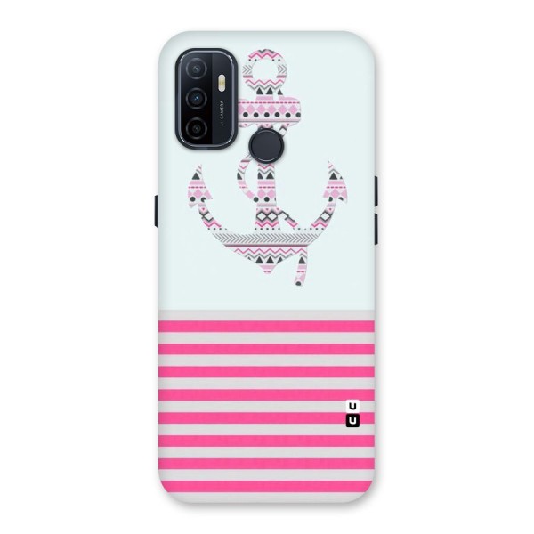 Anchor Design Stripes Back Case for Oppo A53