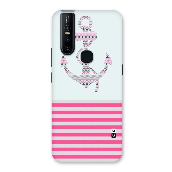 Anchor Design Stripes Back Case for Vivo V15