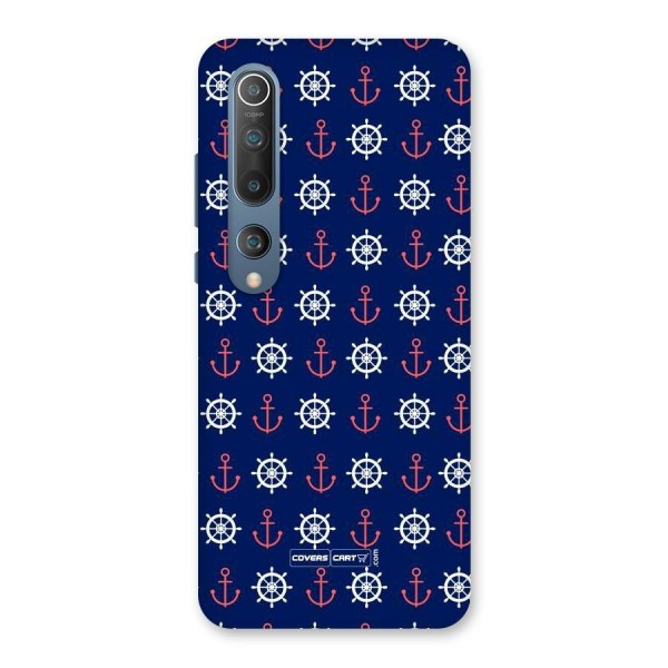 Anchor Pattern Blue Back Case for Mi 10