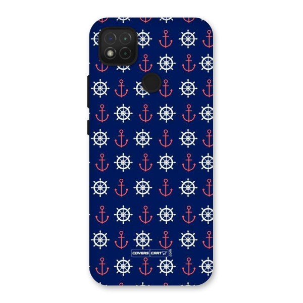 Anchor Pattern Blue Back Case for Redmi 9C