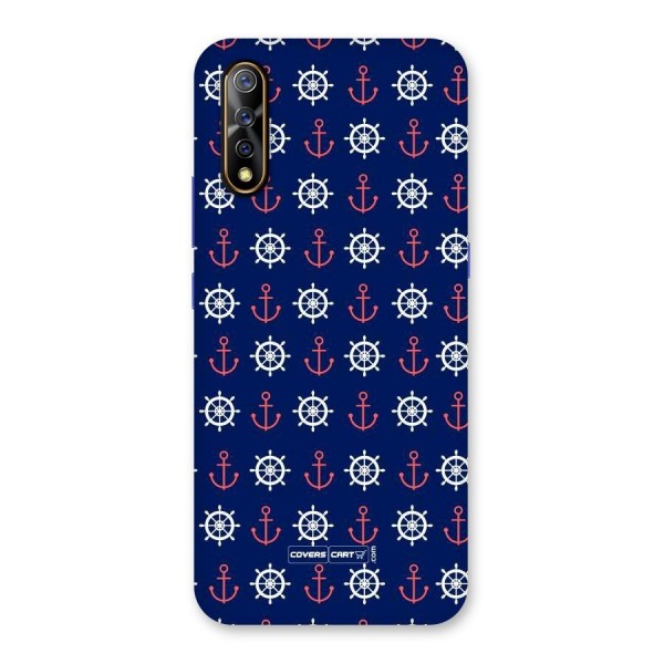 Anchor Pattern Blue Back Case for Vivo Z1x