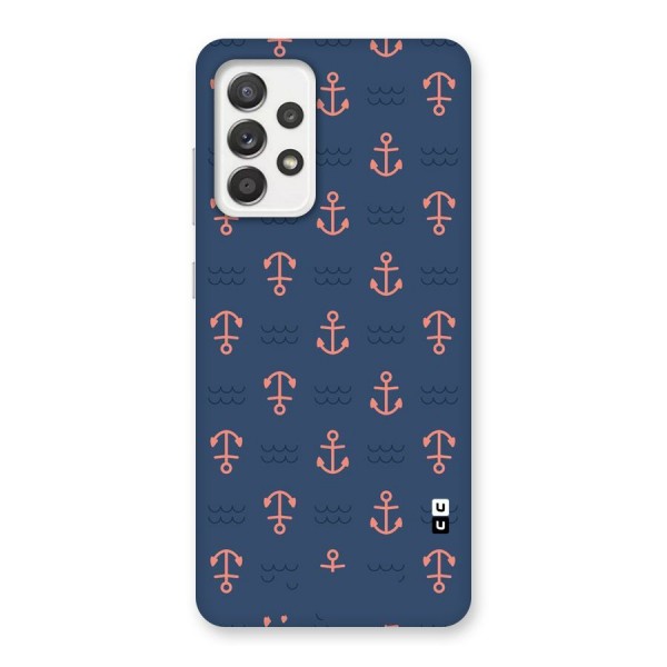 Anchor Sea Blue Back Case for Galaxy A52